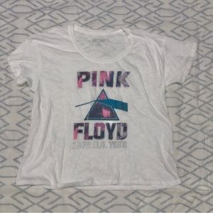 NEW knit riot Pink Floyd graphic tee white oversized band tshirt small tee